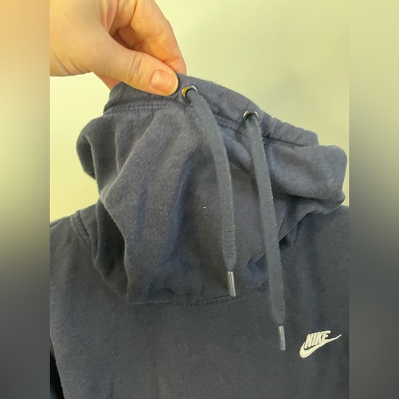 Nike turtleneck hoodie size XL navy blue - Picture 4 of 10
